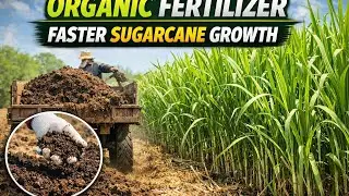 Organic Fertilizer for Faster Sugarcane Regrowth    #farming #nature #sustainablefarming 