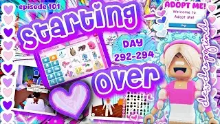 🍓 Starting Over 🍓 in Adopt Me! Poor to RICH Challenge! DAY 292-294 NEW ACCOUNT! #adoptme