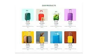 Build a Responsive Luggage Bag Website | Product Page | HTML CSS JavaScript | Part 5