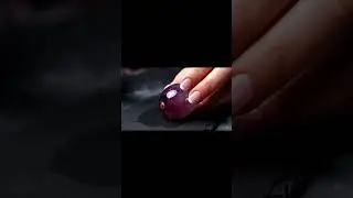 Satisfying ASMR Glass Fruit Cutting - Purple Grape!