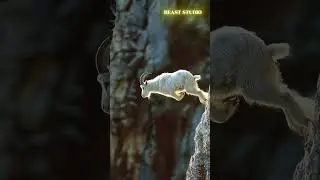 Goat's Cliffside Sprint: A Daring Dash Down the Steep Slope! 🐐🏔️💨