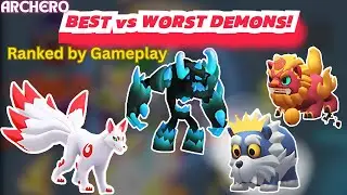 Best vs Worst Demons in Demon Mode Lab! 🐺🔥 Ranked Gameplay Insights #archero #ranked