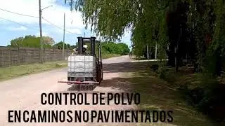 Control de polvo en caminos no pavimentados