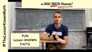 A Math PostDoc Starts his Channel for Lesser-Known Math Facts (Video #0)