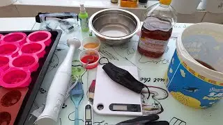 Making Bar soaps from used cooking oil.