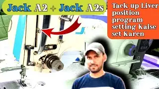 Установка положения закрепки на швейной машине Jack A2 📋 | Установка программы для машины Jack A2 🔥✅