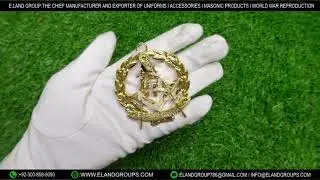 Masonic Past Master Collar Jewel Gold Plated, Masonic Past Master Chain Collar Jewel Gold Plated