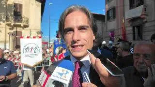 Reggio Calabria, intervista al Sindaco Falcomatà nel giorno della processione di Festa di Madonna