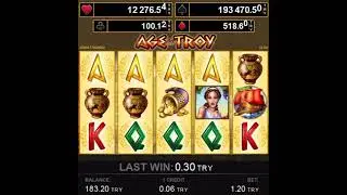 Nice Win Age Of Troy Free Spin Egt Slot