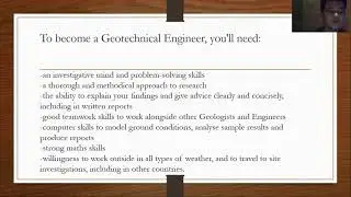 Geotechnical Engineering ( Key skills and Expertise )