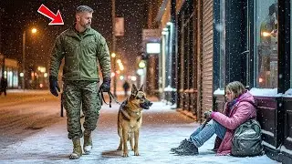 A U.S. Marine Ignored the Homeless Girl—Until His K9 Stopped and He Realized She Was His Daughter