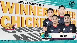 [SW1D1] MATCH 3 - ERANGEL | PMPL ID SEASON 4 WWCD BOOM ESPORTS !!