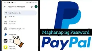 paano hanapin ang password ng paypal account kung nakalimutan mo
