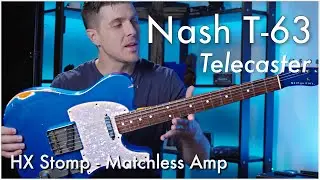 Nash T-63 Lake Placid Blue Guitar Demo