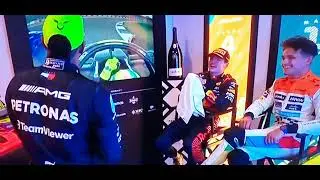 British Grand Prix Cooldown Room 2023 | Max Verstappen | Lando Norris | Lewis Hamilton