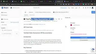 15-Get API Key for YouTube Transcript API RapidAPI