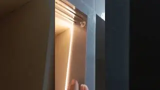 Wardrobe sliding door light switch fixed #interiordesign