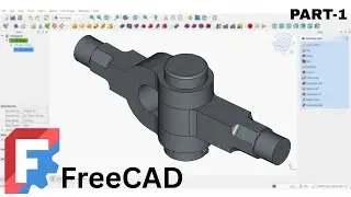 Knuckle joint assembly | FreeCAD Tutorials | Part one Fork End |