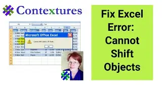 Исправление ошибки Excel: невозможно сместить объекты за пределы листа