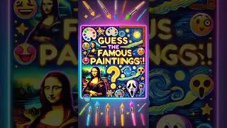 #shorts The Ultimate Art Trivia Quiz! 🎨 Guess the Famous Paintings! 🖼️