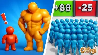 Tall Man Run VS Count Masters 3D - All Levels Satisfying Walkthrough Gameplay