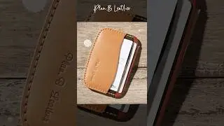 Wavy Edge Card Holder &ndash; Hand-stitched from Buttero Leather