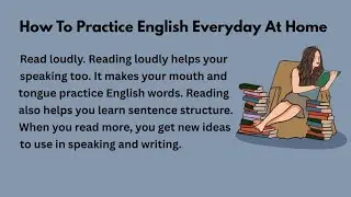 How To Practice English Everyday At Home |Improve English 