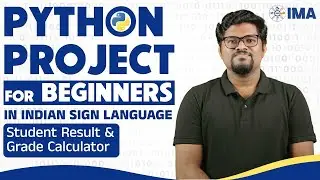 For Deaf 👉 Python Project for Beginners in ISL | Indian Sign Language Tutorial | IMA App