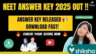 NEET Answer Key 2025 OUT by NTA: How to Calculate NEET 2025 Score | #ntaneet2025