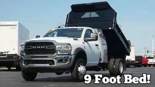 Perfect Landscaper Truck?  2023 Ram 5500 4x4 | 9 Foot Dump Bed + Storage Boxes