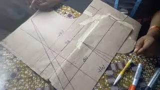 How to draft a pattern for a wrap dress (front pattern.).