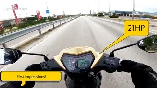 Οδηγάω για πρώτη φορά ένα SYM VF185! - Motovlog#18