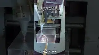 Beyaz Lazer Farkıyla 200x100mm Al&uuml;minyum Profil Lazer Kesim!