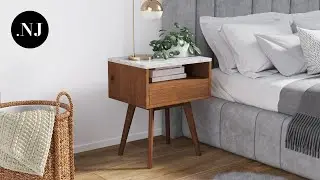 Mid-Century Bedroom Nightstand Ideas with the James Side Table