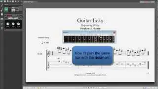 Guitar lick - Stacato Delay