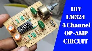 How to make Lm324 IC 4 Channel pre amp. at home || in 2 channel out 4 channel | You Like Electronic