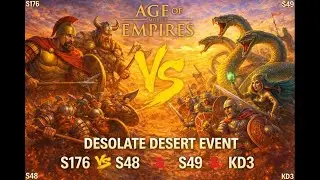 Desolate Desert End Battle 2 hours to go and 3 flags from Aaru palace | Age Of Empire Mobile
