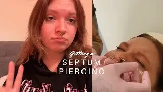 GETTING A SEPTUM PIERCING || old piercing story time, getting a new piercing!!
