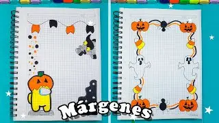 🎃MÁRGENES Y BORDES PARA HALLOWEEN PARA CUADERNOS Y CARTAS🎃 MARGINS AND BORDERS