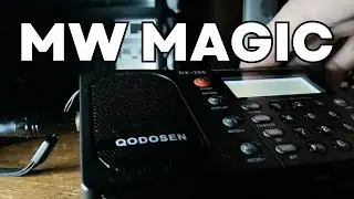 Qodosen DX-286: Internal antenna vs MLA30+ on distant MW stations #radio #mw