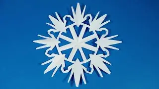 Paper Snowflake Step by Step Instructions ❄️ How to Make a Quick Paper Snowflake