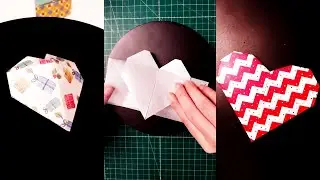 6 Easy Heart Origami Tutorials💓 - DIY Papercraft Compilation (ASMR)