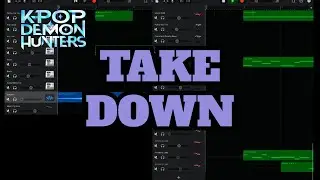 &ldquo;Takedown&rdquo; | KPop Demon Hunters on iPad(GarageBand)//ガレージバンド