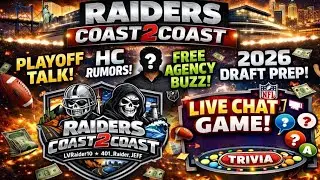 Raiders Coast2Coast | Playoff Talk, HC Updates & Draft Games LIVE