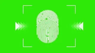 Finger print scanner green screen | green screen video | finger print scanner green screen video