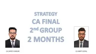 CA FINAL 2nd GROUP IN 2 MONTHS  FROM YOUTUBE #STRATEGY #MISSIONNOV2022