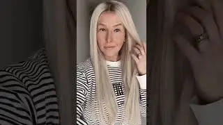 Ashy Blonde Human Hair Wig Try -on