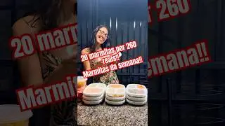 🍲20 MARMITAS POR 260 REAIS!! Marmitas da semana com apenas 260 reais!! Se inscreva no canal!!