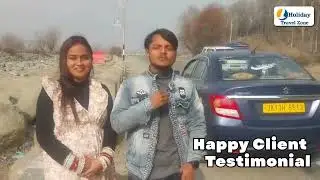Couple Client Review | Holiday Travel Zone Feedback | Book Kashmir & Manali Package now 8010707888