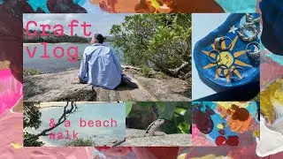 Art Vlog | Entering my craft girl era, making clay trinkets & beach walks
